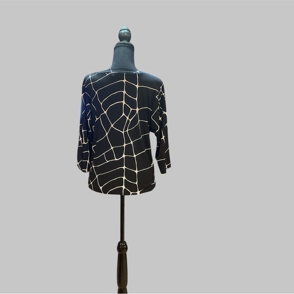 WORTHINGTON SIZE SMALL PULLOVER BLOUSE WITH DRAWSTRING WAIST GENTLY WORN - Picture 2 of 3